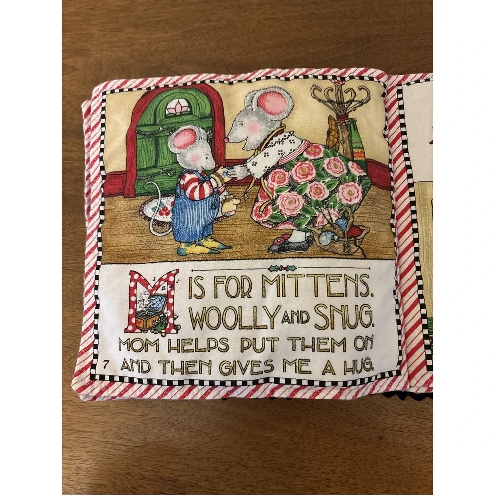Mary Engelbreit A Merry Little‎ Christmas Soft Book Panel Cut Sew Vintage